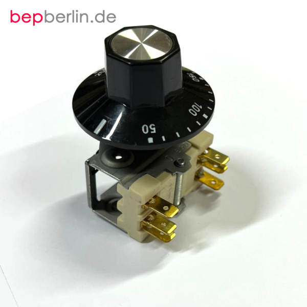 Vorsatzschalter und Knebel für die Heißepfanne